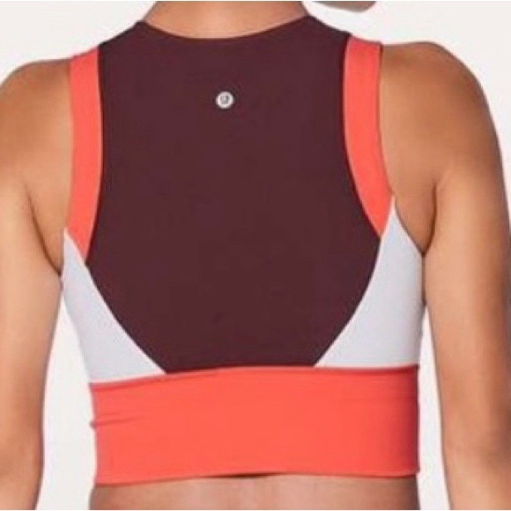 lululemon athletica Red and White Tank Top
